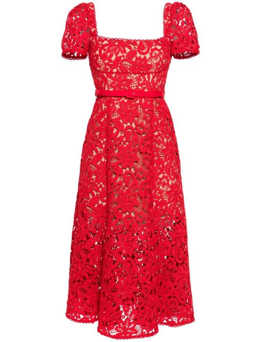 Lace midi dress SELF PORTRAIT | PF24032MRED